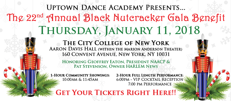 The 22nd Annual Black Nutcracker Gala Benefit - Thursday, January 11, 2018