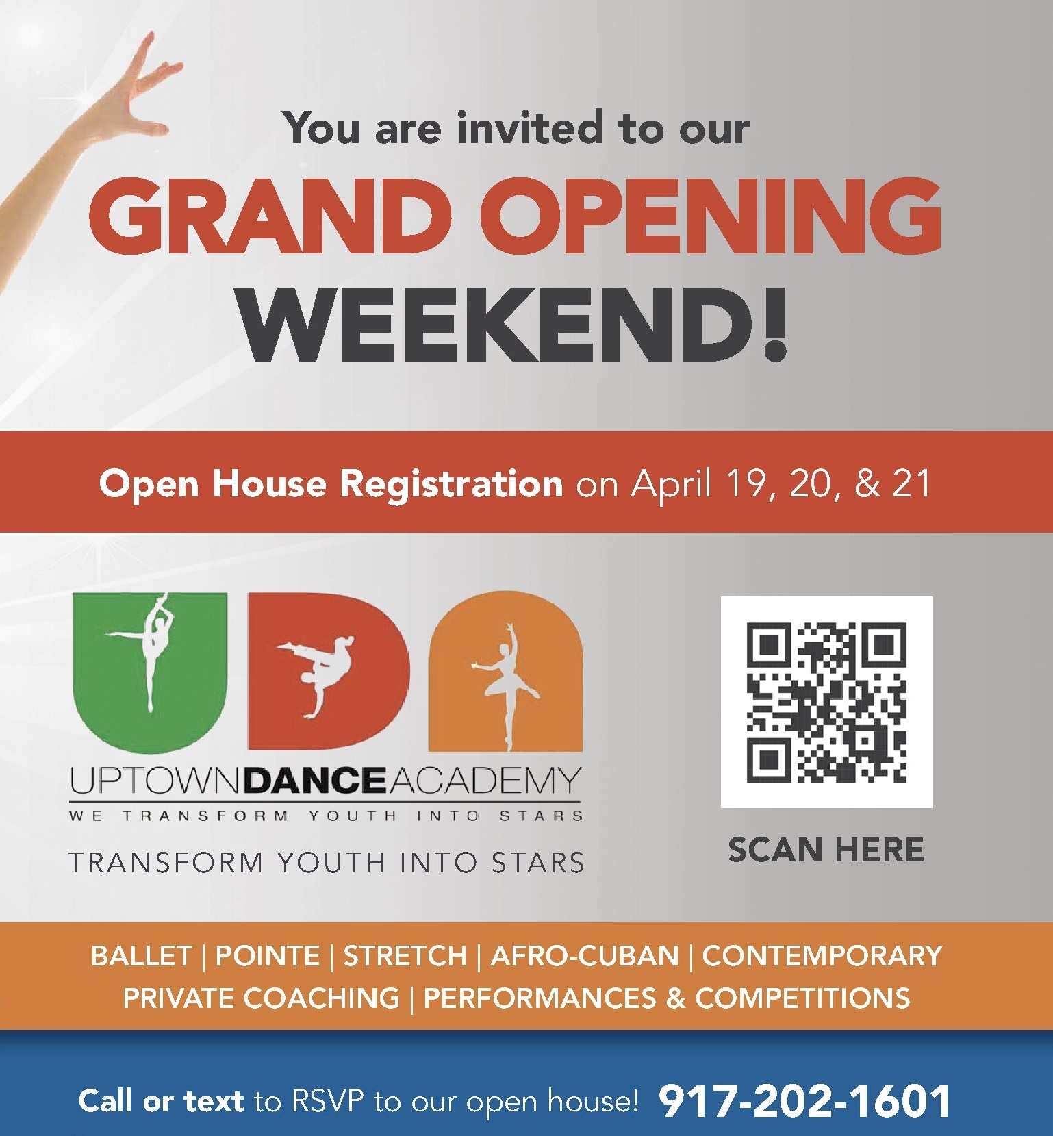 You are invited to our Grand Opening Weekend - April 19-21.